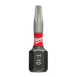 Milwaukee Shockwave Torx T10 X 1 in. L Impact Insert Bit Steel 2 pc