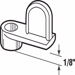 Prime-Line Mill White Aluminum Screen Clip For 1/8 12 pk