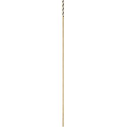 DeWalt Black & Gold 1/8 in. X 12 in. L High Speed Steel Split Point Aircraft Drill Bit Straight Shan