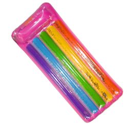 CocoNut Float Rainbow Vinyl Inflatable Glitter Pool Floating Lounger