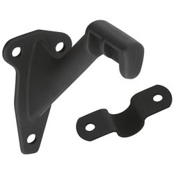 National Hardware Black Aluminum Handrail Bracket 250 lb