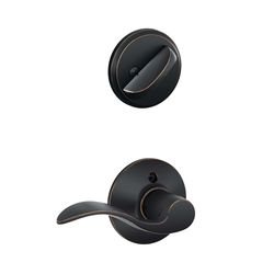 Schlage Modern Aged Bronze Handleset