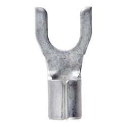 Jandorf 12-10 Ga. Uninsulated Wire Spade Terminal Silver 5 pk