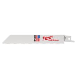 Milwaukee M12 6 in. Bi-Metal Hackzall Reciprocating Saw Blade 14 TPI 5 pk