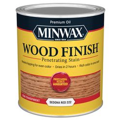 Minwax Wood Finish Semi-Transparent Sedona Red Oil-Based Penetrating Wood Stain 1 qt