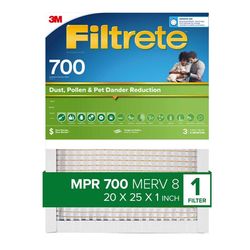 Filtrete 20 in. W X 25 in. H X 1 in. Polypropylene 700 MPR Pleated Air Filter 1 pk