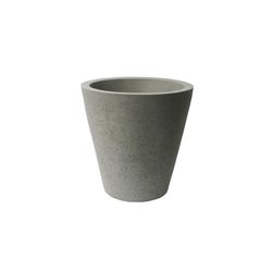 Algreen 16.5 in. H X 16 in. D Polyethylene Planter Warm Gray