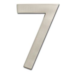 Architectural Mailboxes 4 in. Silver Brass Screw-On Number 7 1 pc