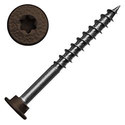 Screw Products Fascia No. 9 Ga. X 1-7/8 in. L Spiced Rum Star Flat Head Fascia Screws 1 lb 100 pc