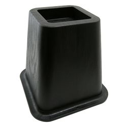 Shepherd Hardware Plastic Bed Risers Black Square 6-1/2 in. W 4 pk