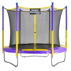 Upper Bounce Trampoline Set Purple/Yellow