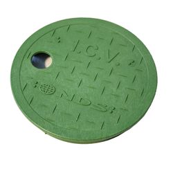 NDS 6 in. W X 6 in. D X 0.94 in. H Round Valve Box Cover Green