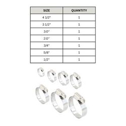 Power Sentry Green Life Distribution 1/4 in to 4-1/2 in. SAE 16 Hose Clamp Stainless Steel Band