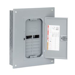 Square D HomeLine 125 amps 120/240 V 8 space 16 circuits Main Lug Load Center