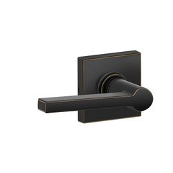 Schlage J Series Solstice/Collins Aged Bronze Passage Lever