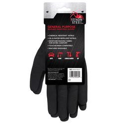 Venom Steel Work Gloves Black/Red M/L 1 pair