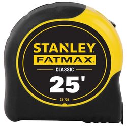 STANLEY FatMax 25 ft. L X 1.25 in. W Compact Wide Blade Tape Measure 1 pk