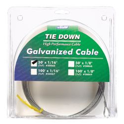 Tie Down Engineering 1/16 in. D X 50 ft. L Galvanized Steel Aircraft Cable