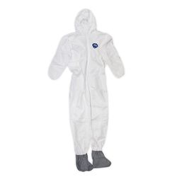 Tyvek Tyvek Coverall with Hood and Boots White 4XL 25 pk