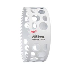 Milwaukee 5 in. Carbide Tipped Toothed Edge 6.9 in. L X 5/8 in. D Hole Saw