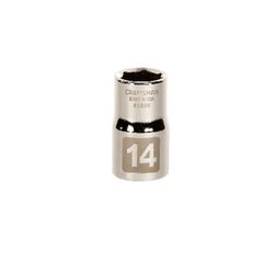 Craftsman 14 mm S X 1/2 in. drive S Metric 6 Point Standard Socket 1 pc
