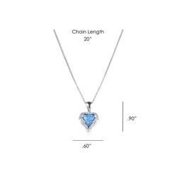 Montana Silversmiths Women's Blue Opal Heart Heart Blue Necklace