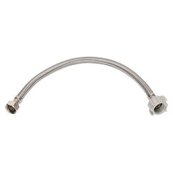 Ace 1/2 in. Flare X 1/2 in. D BC 12 in. Braided Stainless Steel Toilet Supply Line
