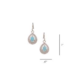 Montana Silversmiths Women's River of Lights Ocean Blue/Silver Earrings Water Resistant