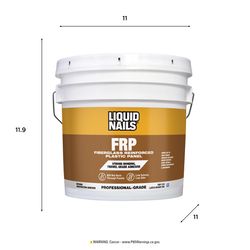 Liquid Nails FRP Fiberglass Reinforced Plastic Panel High Strength Acrylic Latex Off White Adhesive