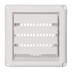 Deflect-O Fresh Air Intake 4 in. D White Aluminum/Plastic Vent Dryer Hood