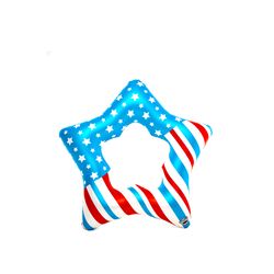 BigMouth Multicolored Vinyl Inflatable Giant Americana Patriotic Star Pool Float
