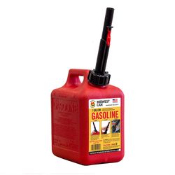 Midwest Can Quick Flow Spout HDPE Gas Can 1 gal