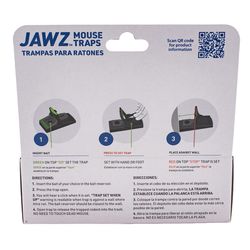 JT Eaton JAWZ Pro Series Small Snap Trap For Mice 2 pk