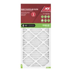 Ace 14 in. W X 30 in. H X 1 in. Synthetic 8 MERV Pleated Air Filter 1 pk