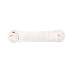 Koch Industries 1/4 in. D X 100 ft. L White Braided Cotton Poly Blend Sash Cord