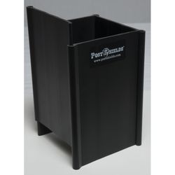 Post Shields Inc. 6 in. H X 4 in. W X 4 in. L PVC Coated Black PVC Fence Post Protection