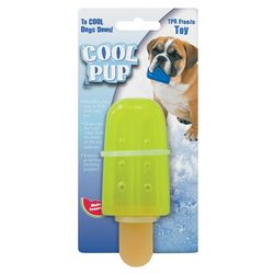 Boss Pet Cool Pup For Dog Green TPR Popsicle Dog Toy Extra Small 1 pk