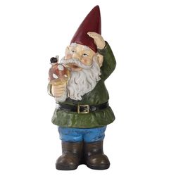 Alpine Polyresin Green 12 in. Statue