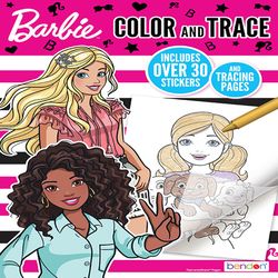 Bendon Barbie Color and Trace Book Multicolored