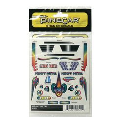 PineCar Stick On Decals Multicolored