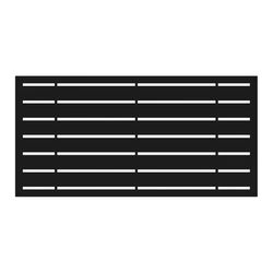 Barrette Outdoor Living Boardwalk 2 ft. W X 4 ft. L Black Polymer Screen Panel