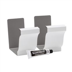 Amerimax 3 in. H X 5 in. W X 3 in. L White Aluminum K Gutter Seamers