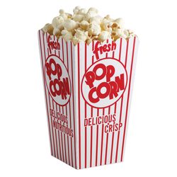 Regency 0.6 oz Red/White Popcorn Holder 6 pk