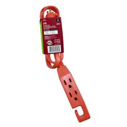 Ace Indoor 3 ft. L Orange Triple Outlet Cord 16/3 SPT-2