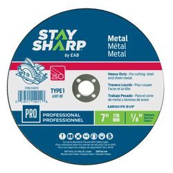 Stay Sharp 7 in. D X 5/8 in. X 1/8 in. thick Metal Cutting Wheel 1 pc