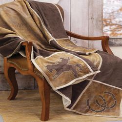 Carstens Inc 68 in. H X 68 in. L Multicolored Polyester Throw Blanket