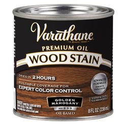 Varathane Premium Solid Gold Mahogany Oil-Based Urethane Modified Alkyd Wood Stain 1/2 pt