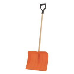 Superio Brand 16 in. W X 50 in. L Plastic Snow Shovel