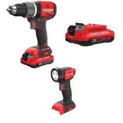 CRAFTSMAN V20 BRUSHLESS RP Drill/Driver Kit with V20 2.0 Ah Battery with V20 Work Light