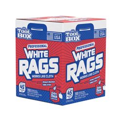 ToolBox Rags 10 in. W X 11 in. L 200 sheet